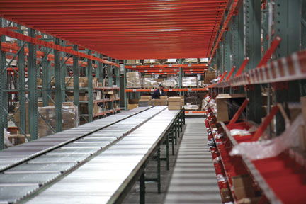 Conveyor at the new Uponor Lakeville, MN Distribution Center