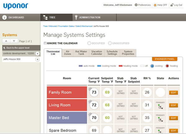 Climate Control Customer Access Site
